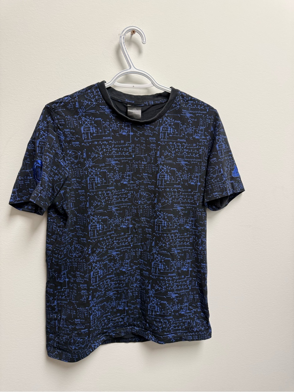 adidas Black & Blue Short-Sleeve Graphic Tee